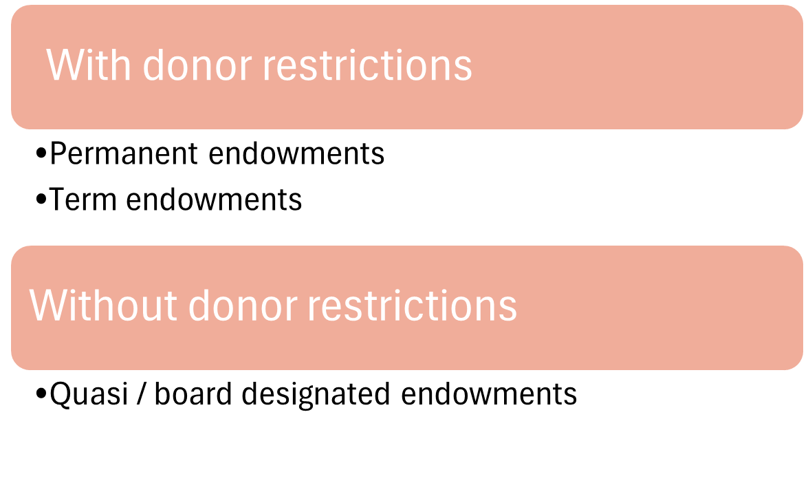 Endowments with restrictions